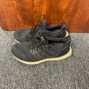 Adidas Mens Ultra Boost 3 Black Running Shoes Sneakers Size 8